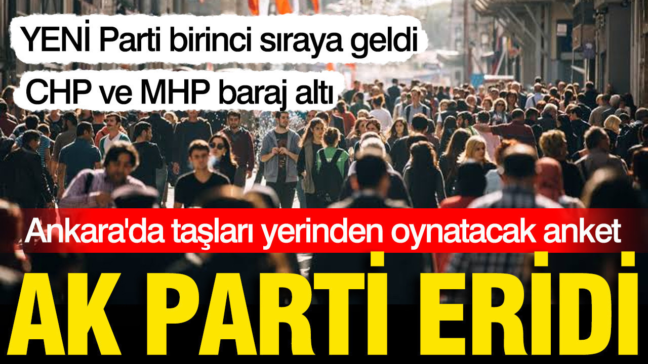 Gündemar’ın Eylül anketinde YENİ Parti yüzde 30,64 ile lider konumda